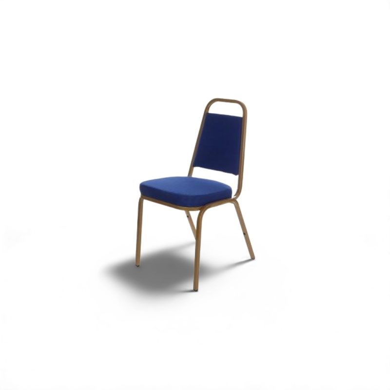 Conference Chair - metal frame with blue seat