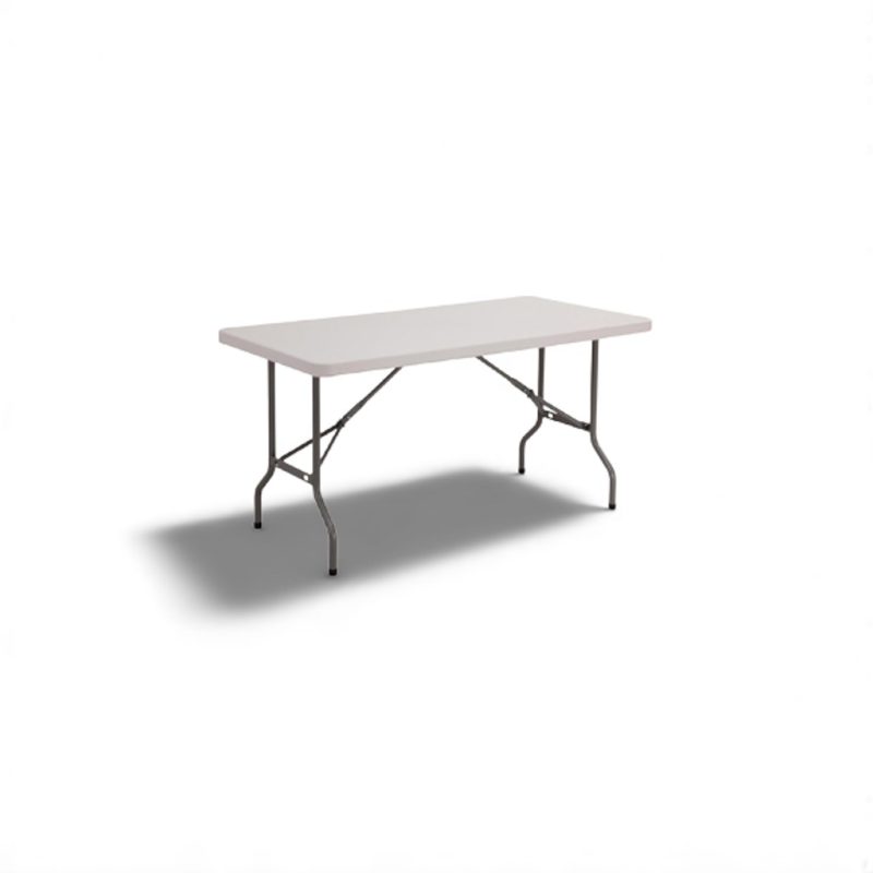 Trestle Table - Plastic Top - 6' x 2'6" (seats 6)