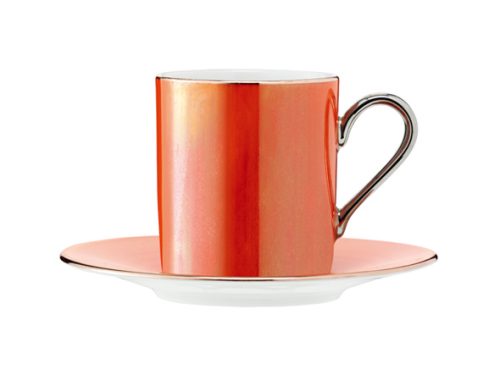 Coloured Demitasse Cup and Saucer