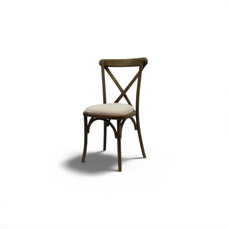 Cross Back Chair – Rustic